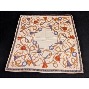 Rare CELINE Handkerchief Voile Square Bandana Neckerchief